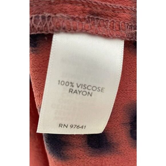 Pure J Jill Tie-Waisted Maxi Dress Size Large L Purejill Soft Paprika multi - Picture 3 of 5